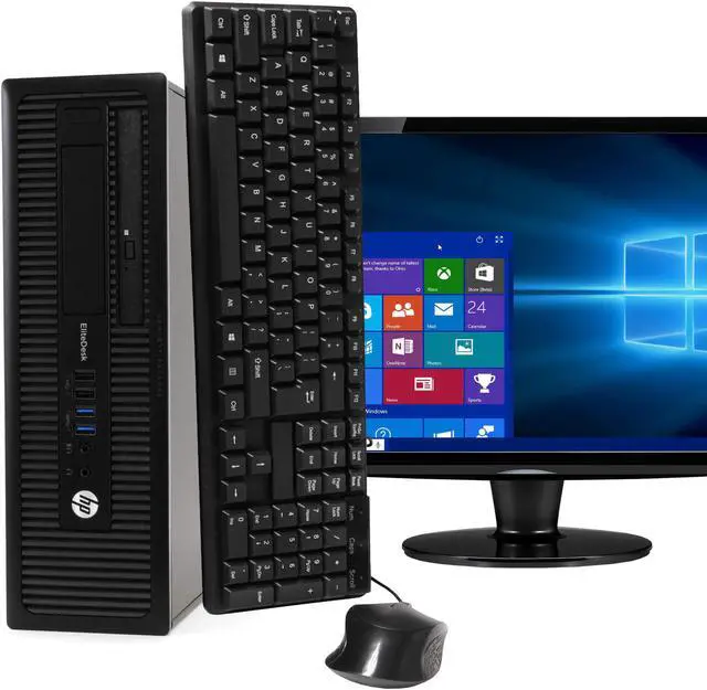 Refurbished: HP EliteDesk 800 G1 Desktop Computer PC, 3.20 GHz