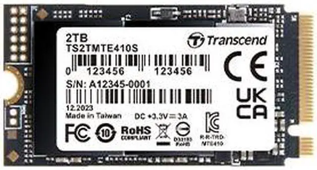 2TB Transcend 410S NVMe PCIe 4.0 M.2 2242 Gen4 x4 Internal SSD