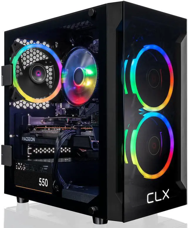 CLX SET Gaming Desktop - AMD Ryzen 7 5700X 3.4GHz 8-Core Processor