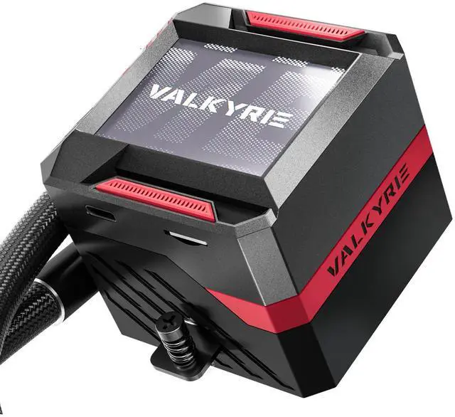 Valkyrie Syn 360 Black - AIO CPU Liquid Cooler - LCD Screen Inside