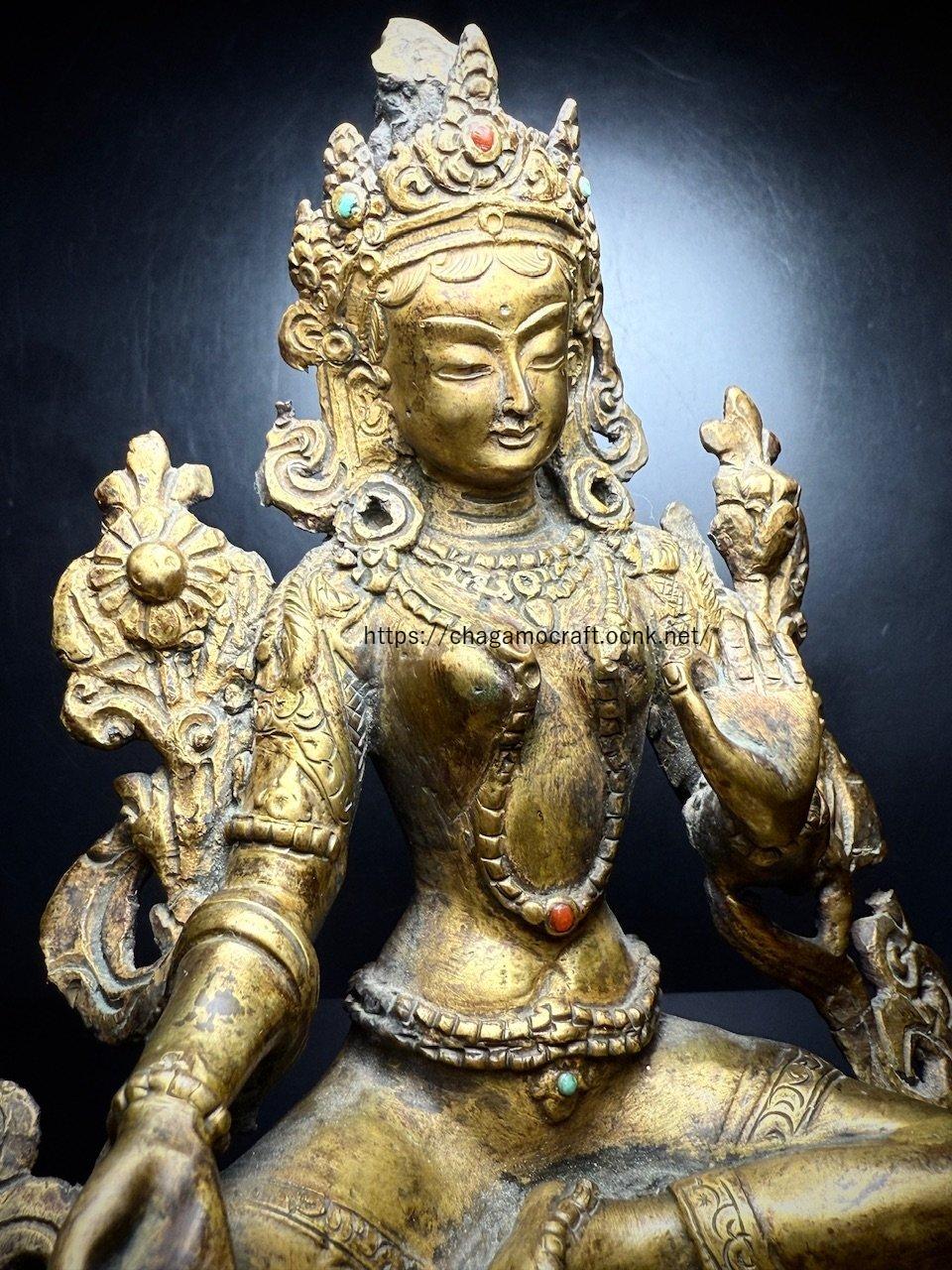 チベット密教・グリーンターラ（ドルマ・ジャン）緑度母・多羅菩薩