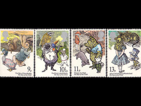 取置8785 外国切手 イギリス 1979年 子供の年 児童文学作品 童話 4V 取