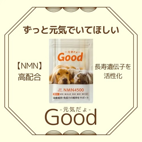 サプリメント】NMNわんにゃんサプリGood｜ちゃこーるぐれい 〜ペットの