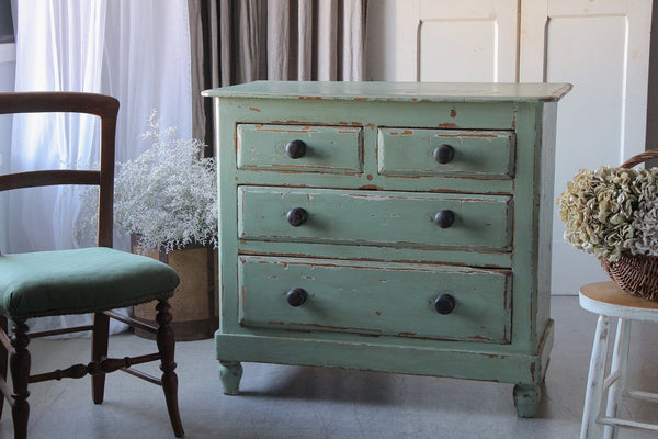 ☆イタリア アンティーク家具☆筒型 ガラスチェスト グリーン アルテム