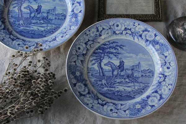 フランスアンティーク オナン窯 プレート 5枚セット COPPELIA 花柄