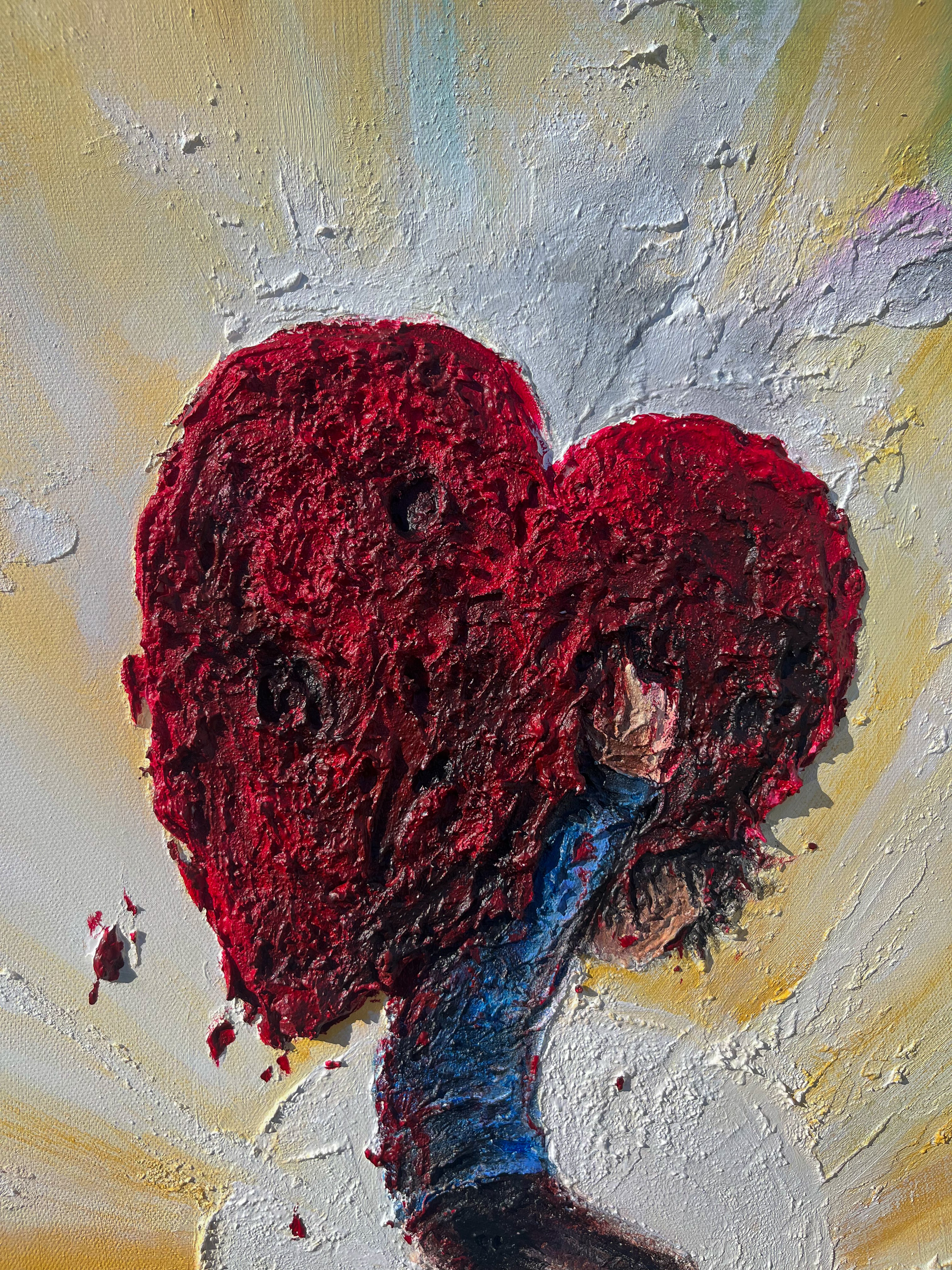 My Heavy Heart - Original Acrylic Painting 30x40 | chriskcreates
