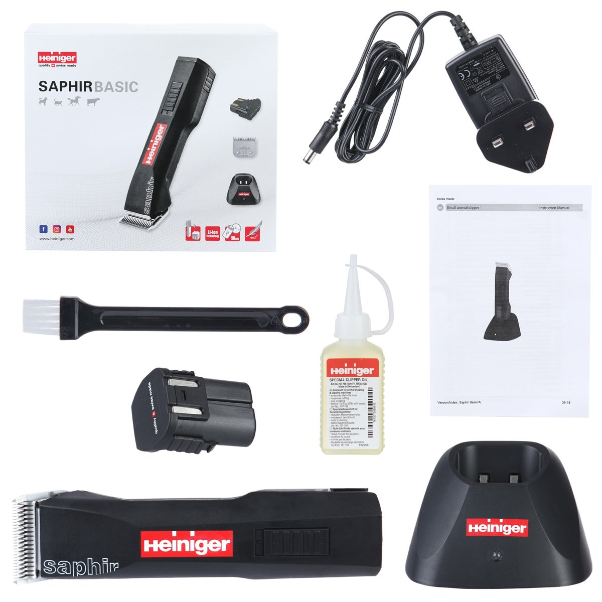 Heiniger Saphir Basic Cordless Clipper | christies pet grooming