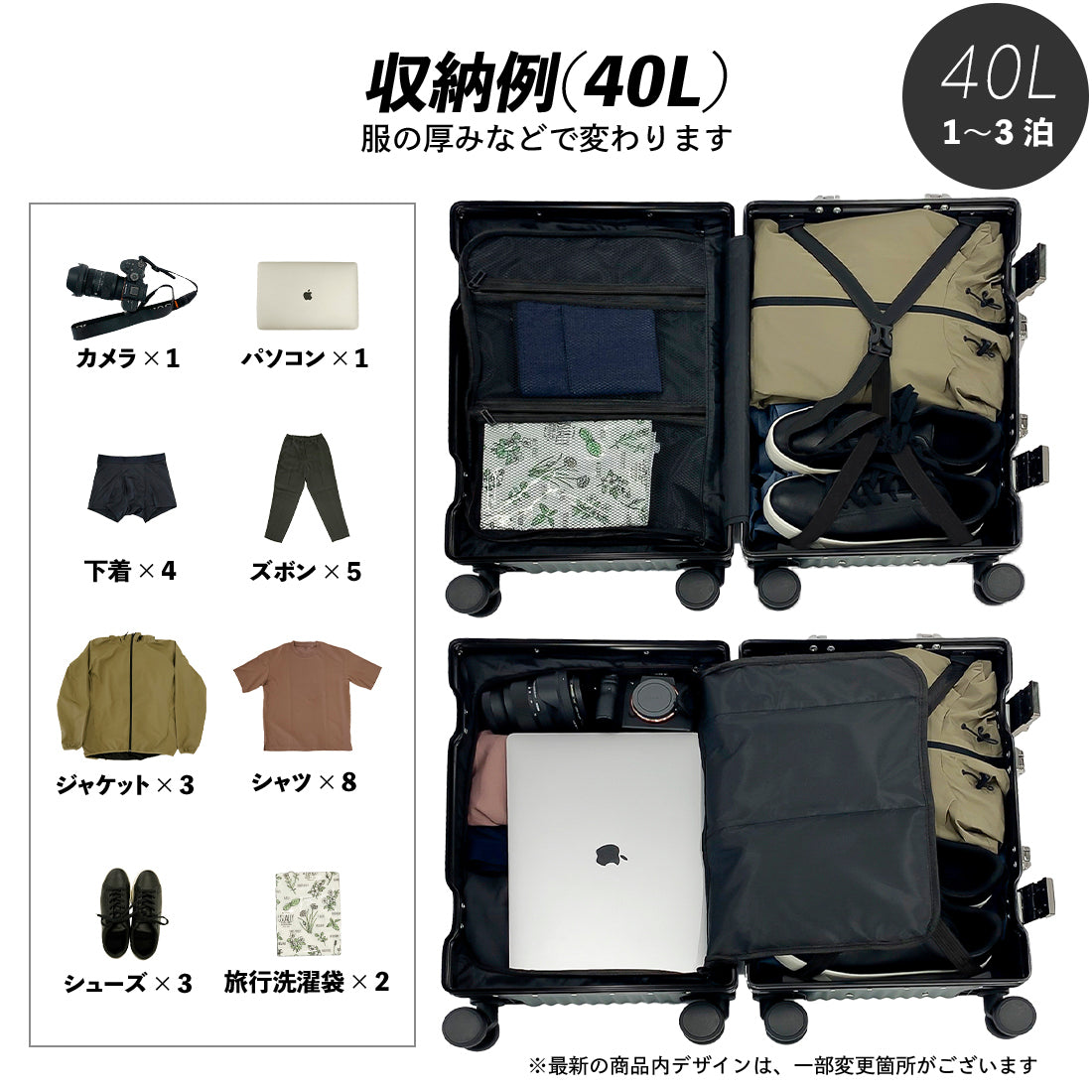 新品未使用！ C.jutro 黒キャリーケース S 40L／機内持込可 即日発送 c