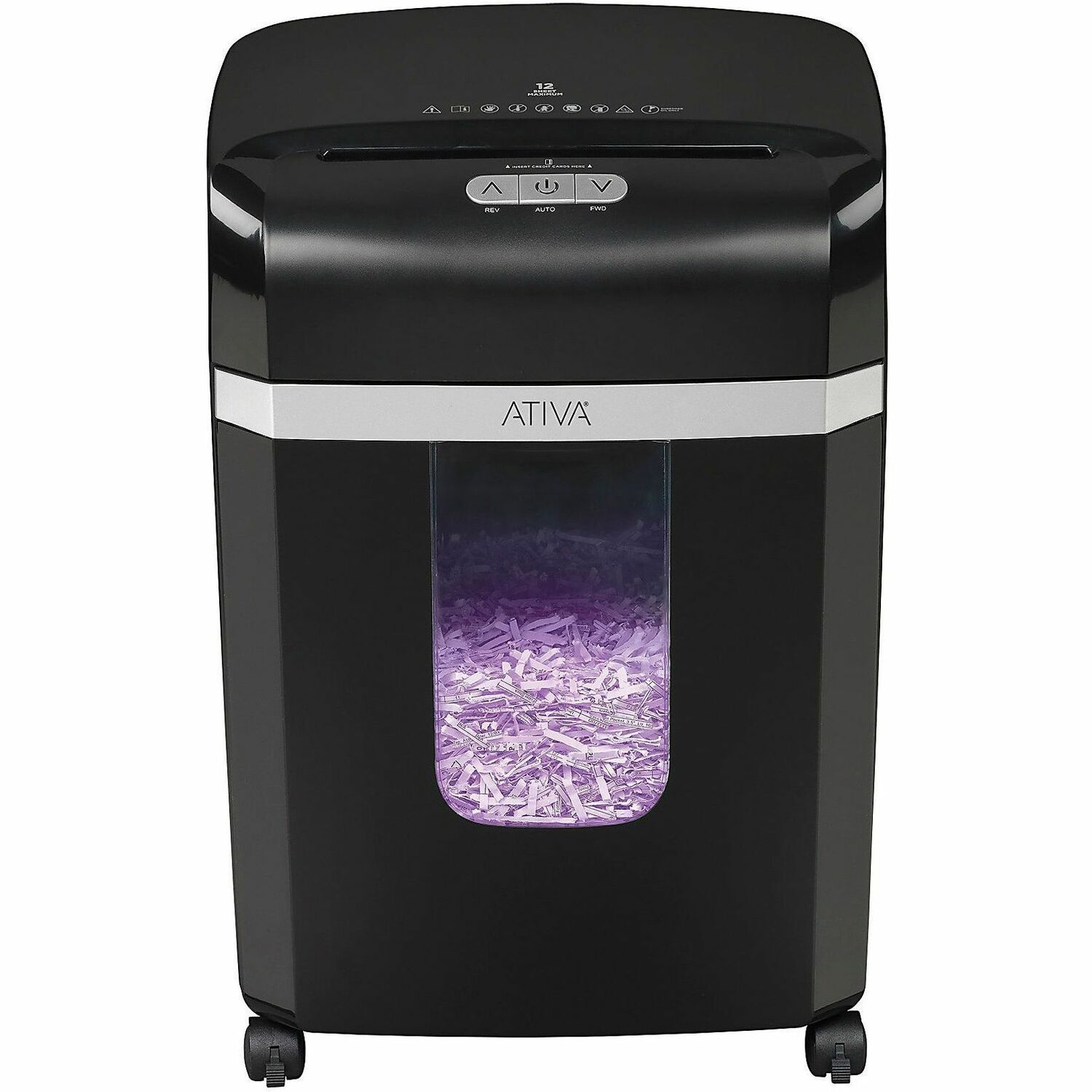 Ativa® 12-Sheet Cross-Cut Shredder, A12CC19 - Shredders | Office Depot