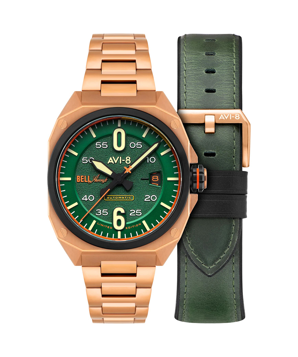 AVI-8 BELL X-1 Glamorous Glennis Automatic Mojave Green AV-4106-44