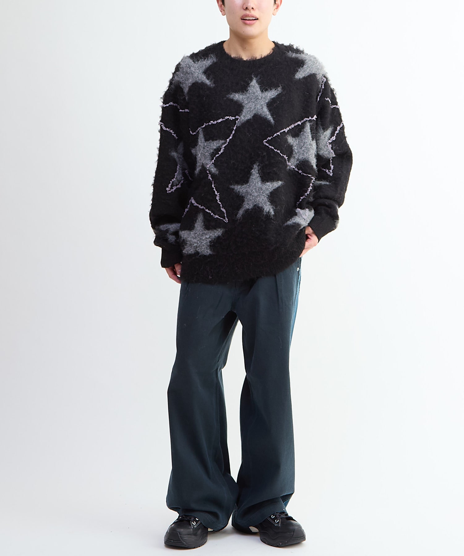 STAR☆ ALLOVER STITCH KNIT PULLOVER｜CONVERSE TOKYO (コンバース