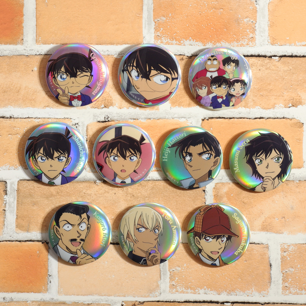 公式アプリ 幼少期 缶バッジ 毛利蘭 工藤新一 公式アプリ 幼少期 缶