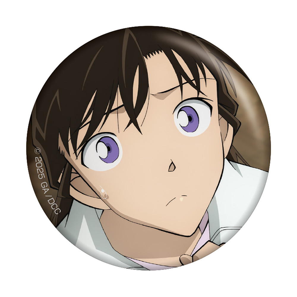 名探偵コナン 犯人の犯沢さん 缶バッジ 毛利蘭 名探偵コナン 犯人の犯