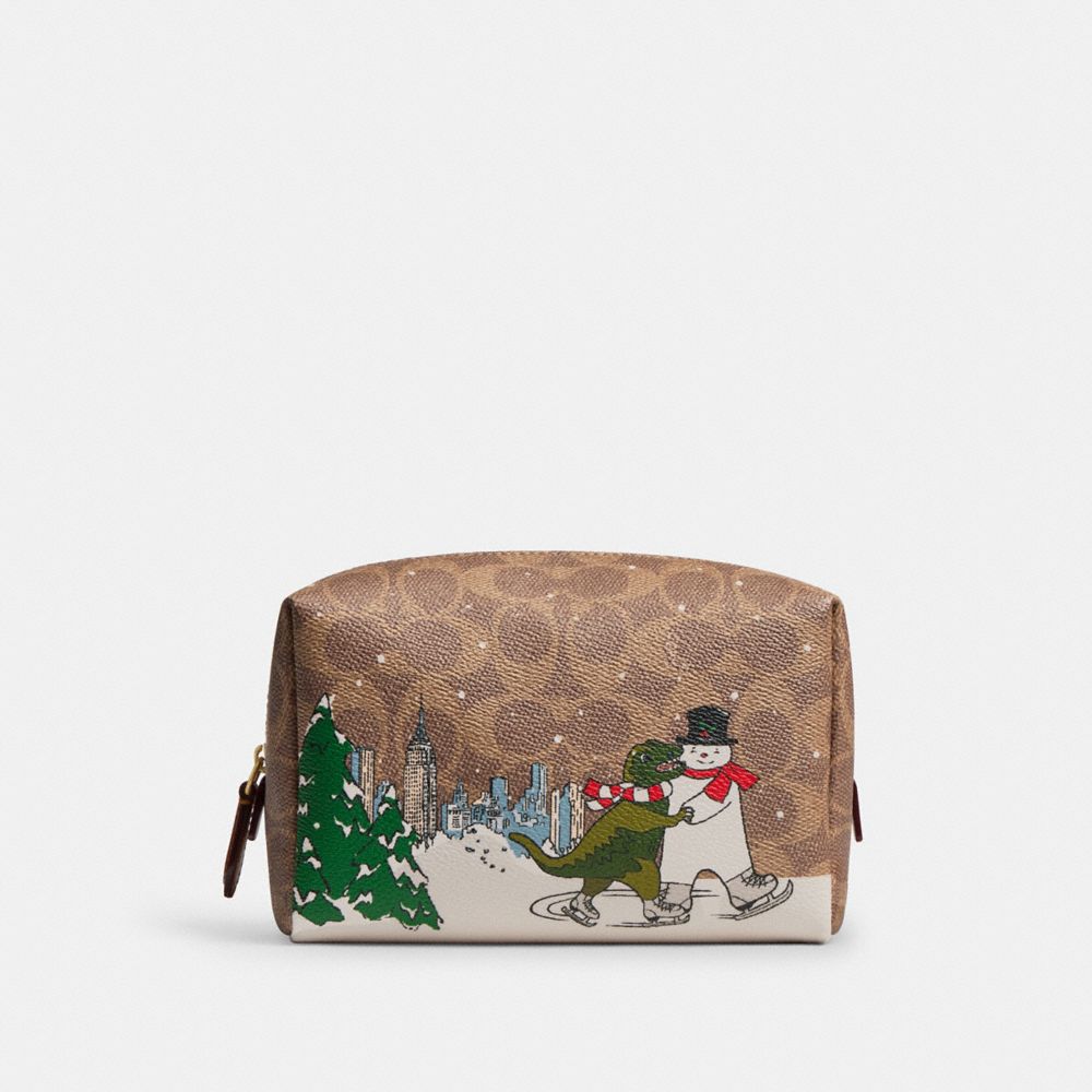 COACH® Outlet | Holiday Essential Cosmetic Pouch In Signature