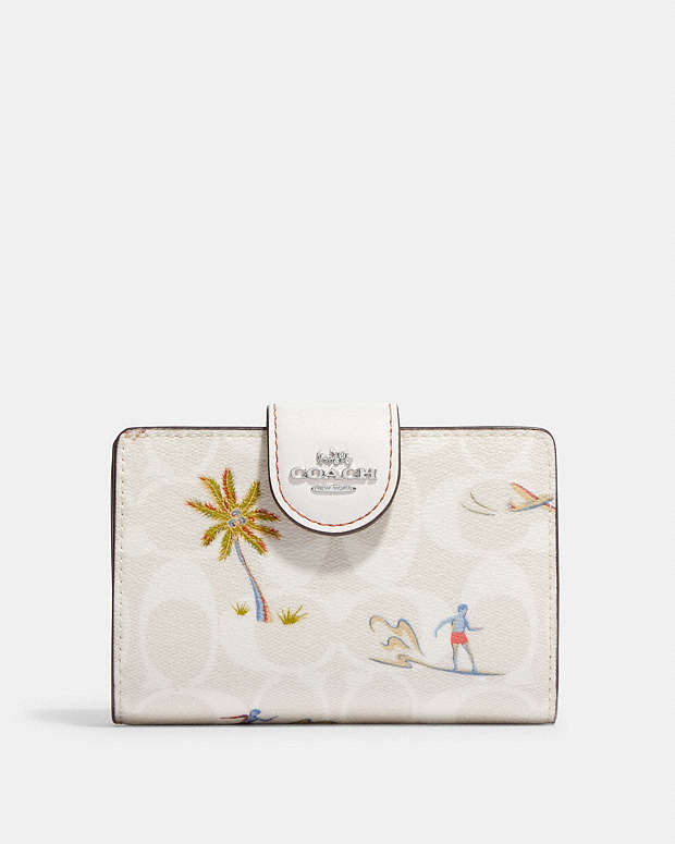 公式】コーチアウトレット | ミディアム コーナー ジップ ウォレット