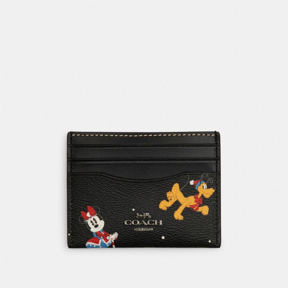 COACH® Outlet | Disney X Coach Slim Id Card Case With Holiday Print