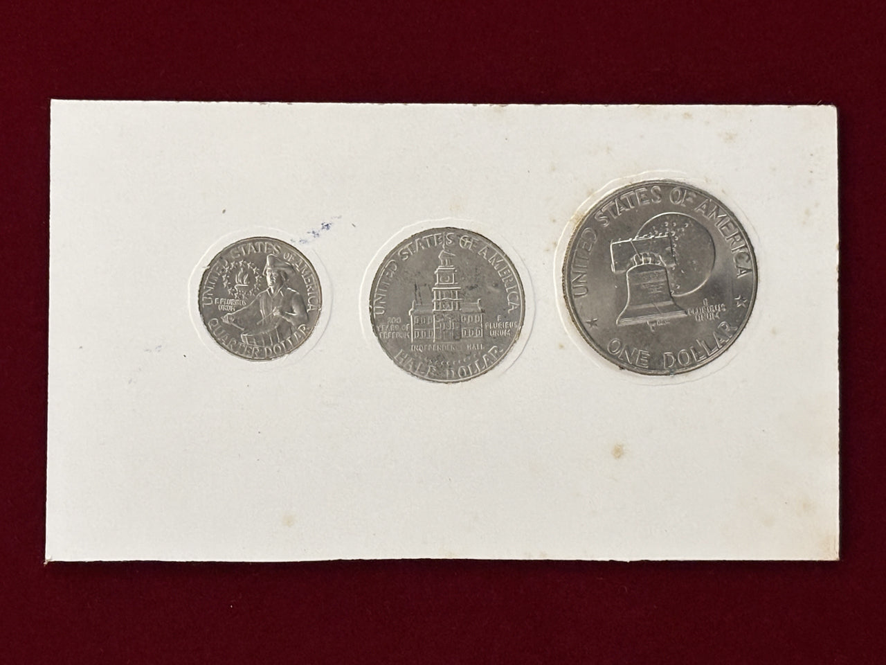 アメリカ】アメリカ合衆国建国200年記念コインセット 3枚組［C-0000502