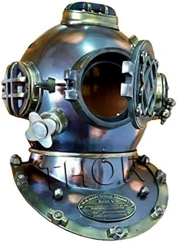 US Navy Mark V Diving Helmet Replica | Nautical Decor