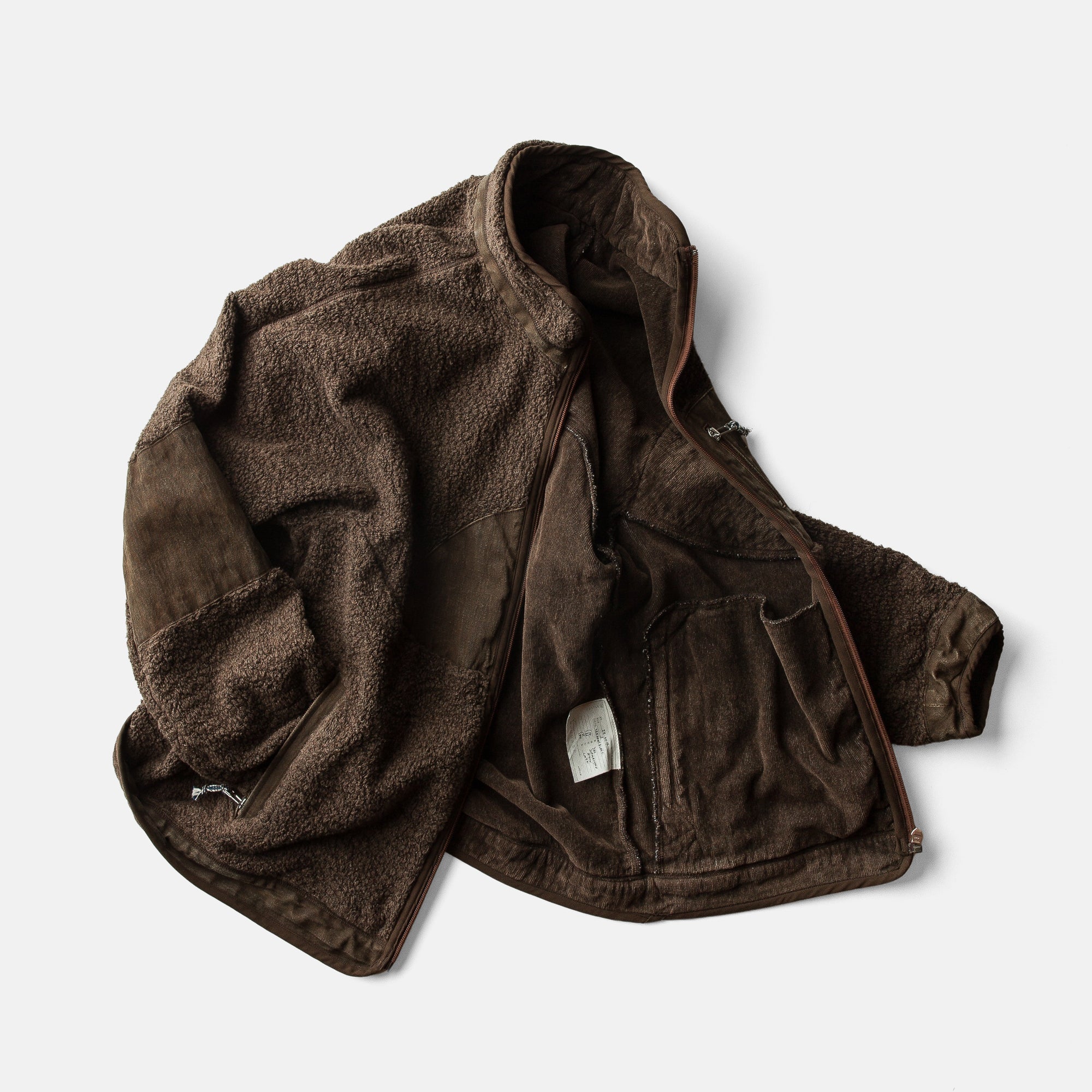 SUNSET PILE JACKET - YAK MONT BLANC KAKISHIBU – COTTLE WEB SHOP