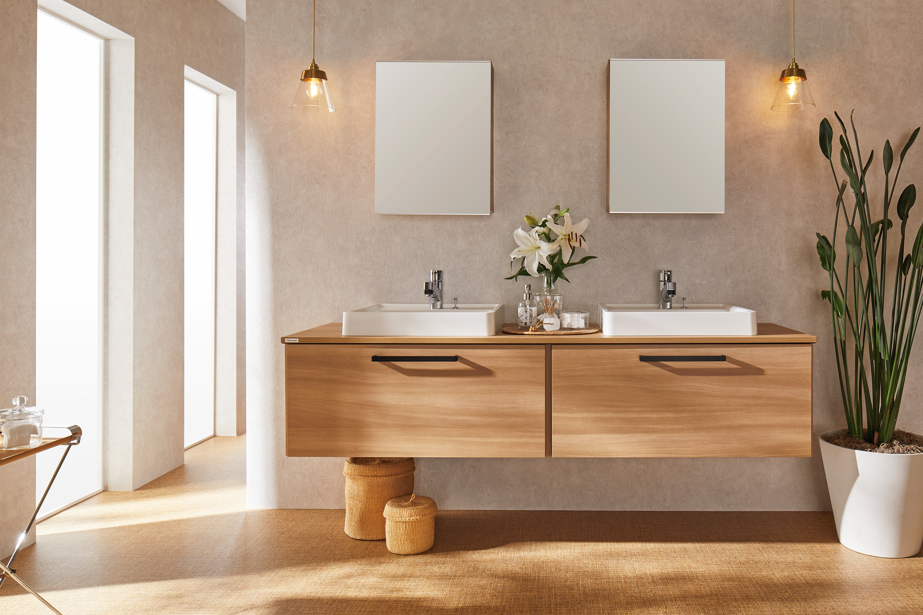 洗面化粧台 両開きタイプ 幅75cm 台のみ 化粧洗面台 リフォーム 下台