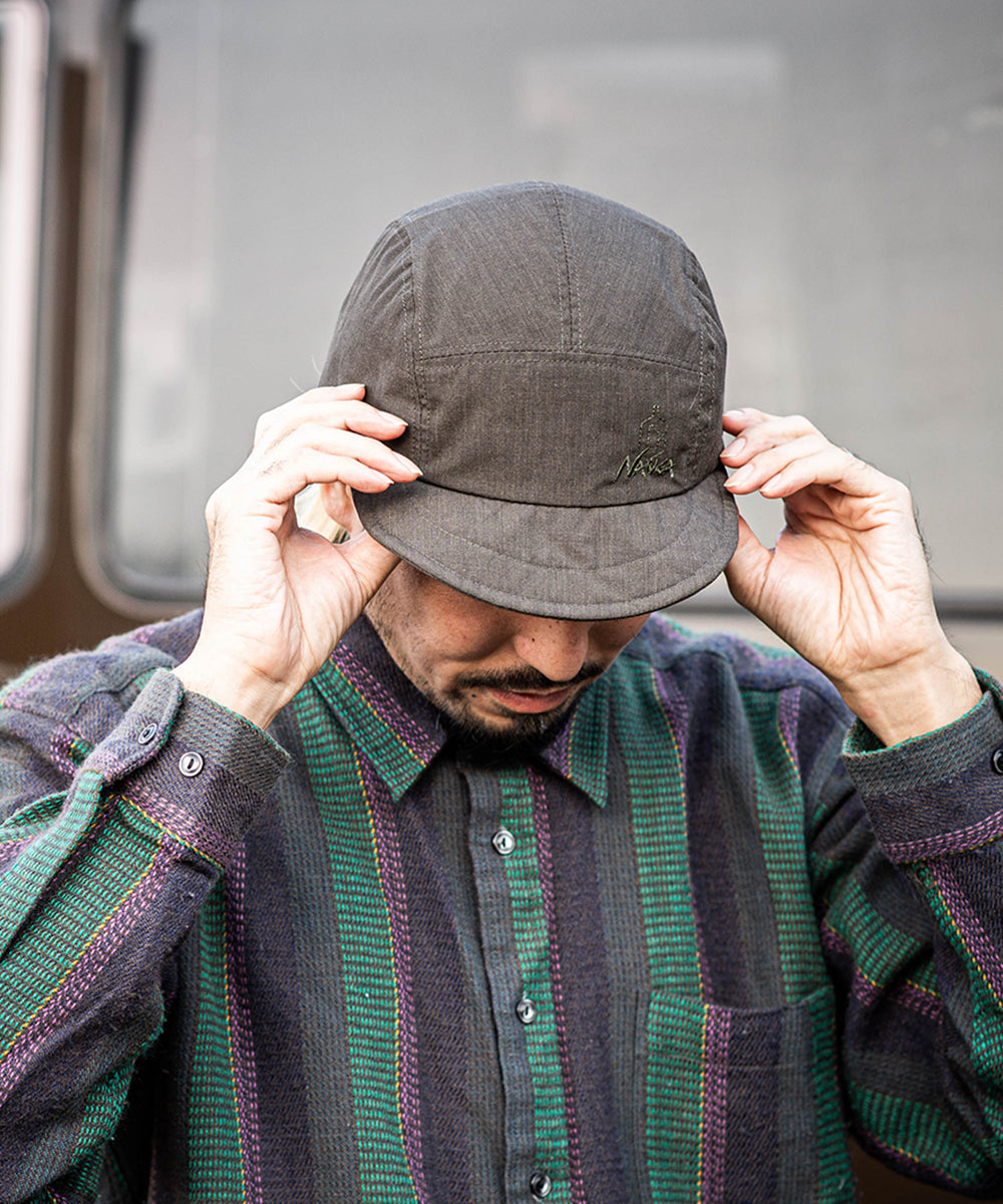 NANGA x Clef キャップ NANGA x Clef QUILT PILOT CAP(ナンガ × クレ