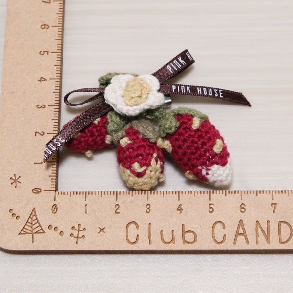 ロゴリボン付き苺ブローチ2個セット - ピンクハウス通販｜リサイクル