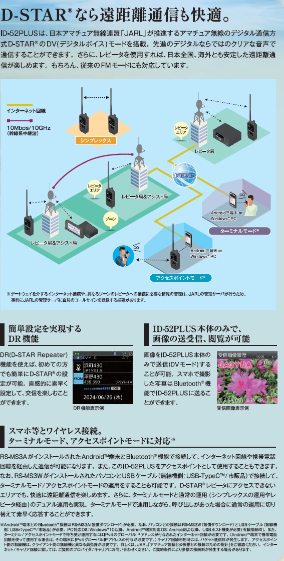 Icom ID-52PLUS トランシーバー 充電器セット 最終値下げ 【公式通販】