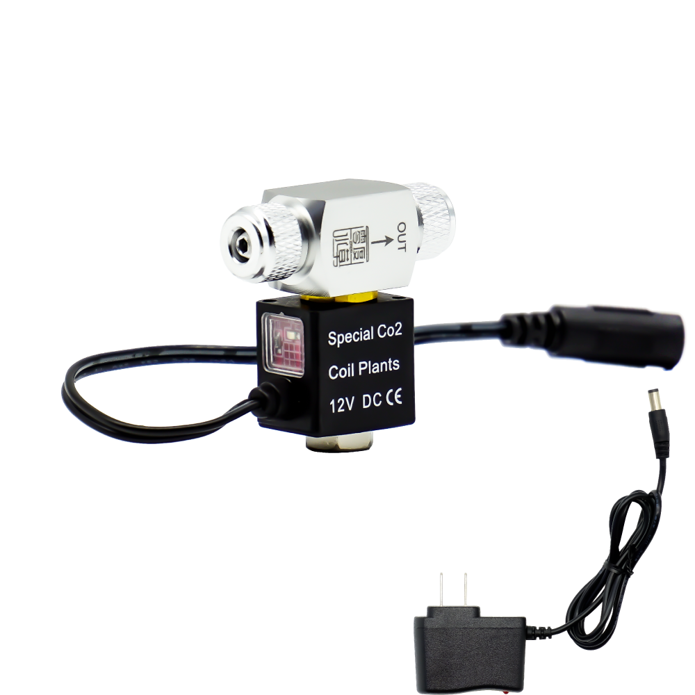 CO2用電磁弁 外付けタイプ 小型 発熱が少なく防水・高性能 水草水槽