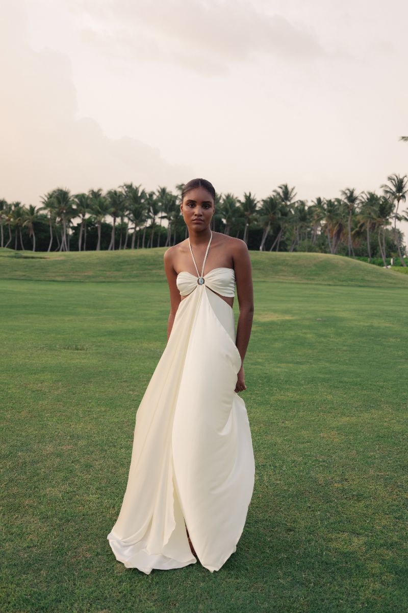PEÑON OFF-WHITE MIDI DRESS | CULT MIA | Maylé Vásquez