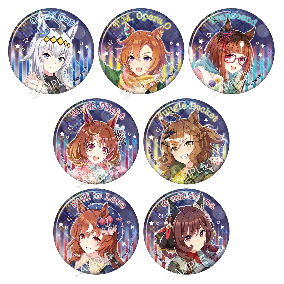 ウマ娘 プリティーダービー 和紙風缶バッジコレクション テイエム