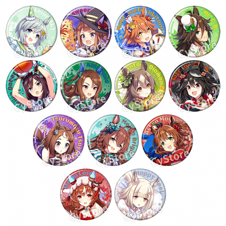 ウマ娘 canバッジ vol.6 16点 スティルインラブ ウマ娘 canバッジ vol