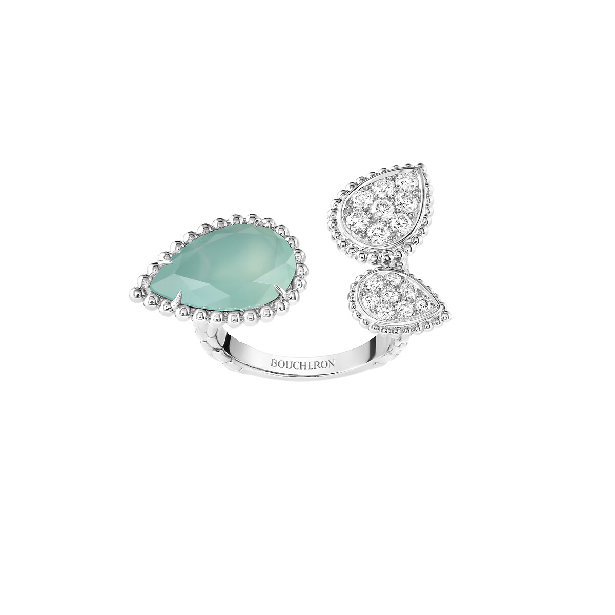 Serpent Bohème | Aquaprase & Diamond Ring | Boucheron US
