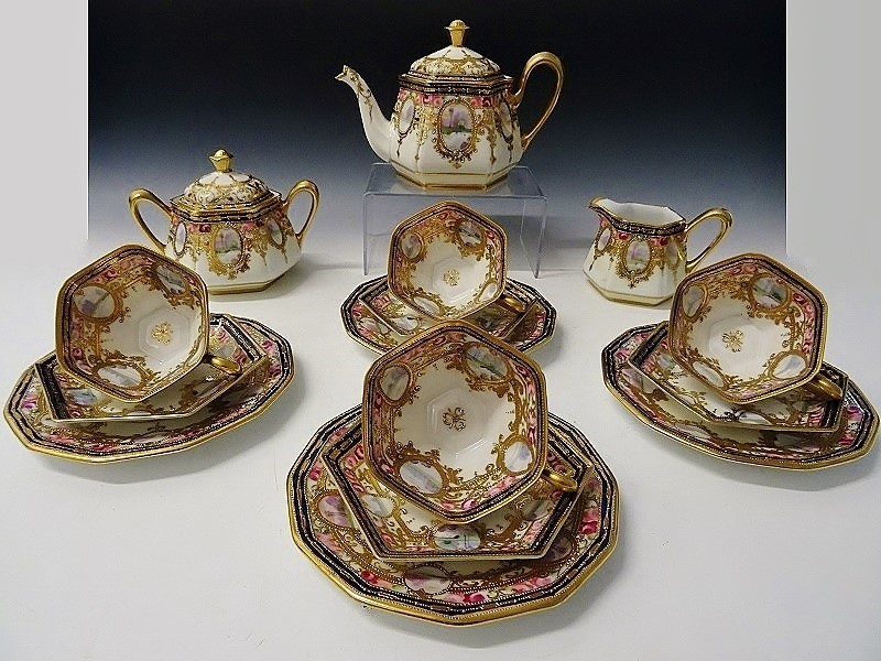 オールドノリタケ ダッチ人形 ソルト&ペッパー 4点セット オールド