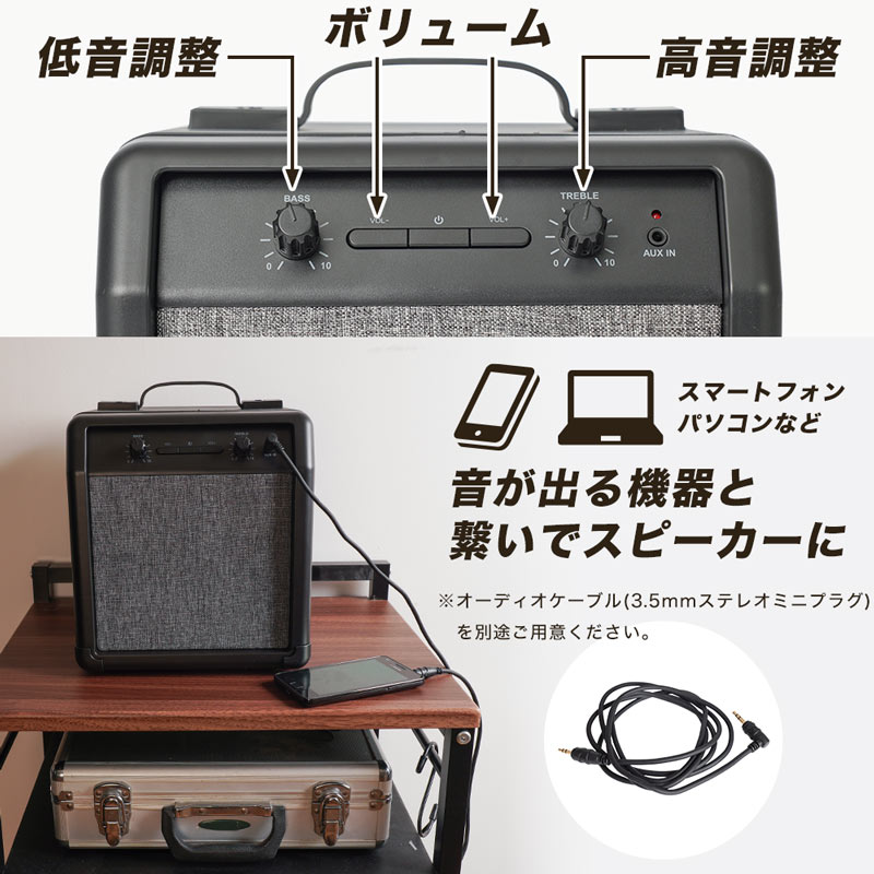 スピーカー内蔵ギターアンプ型冷蔵庫 | 【公式】サンコー通販サイト