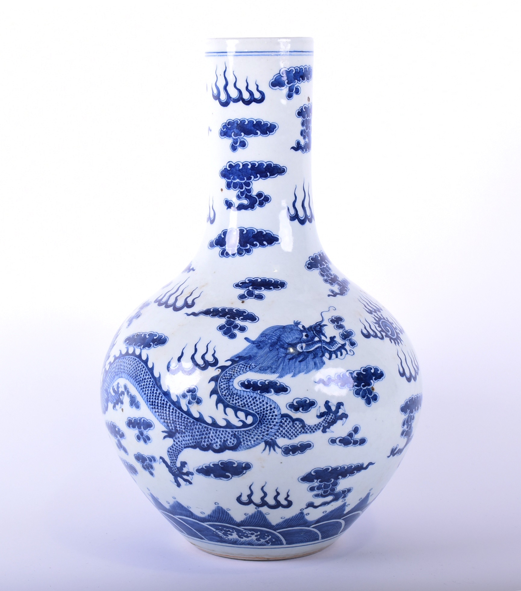 大清乾隆年製 五連多口花瓶 染付 龍紋 中国 花器 花生 Amazon.co.jp