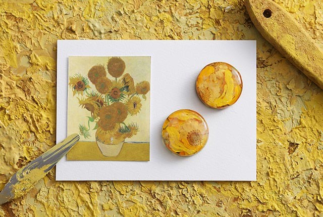 ゴッホ ひまわり 自作 ゴッホのひまわりを描く！】子供でも簡単