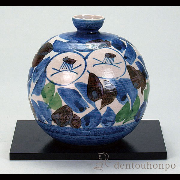 九谷焼 ブドウ絵柄の花瓶 陶器製 伝統工芸品 楽天市場】九谷 ブドウの通販