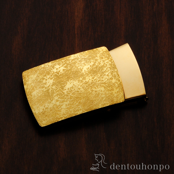 送料無料】 K18 バックル 岩石 / 光則（金工芸） シューホーン くつ