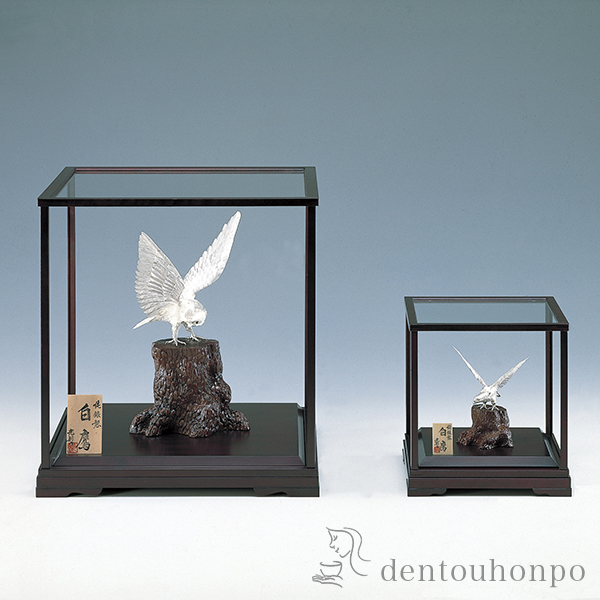 送料無料】 銀製 白鷹 F 50g / 光則（銀工芸） 高級 コレクション 美術