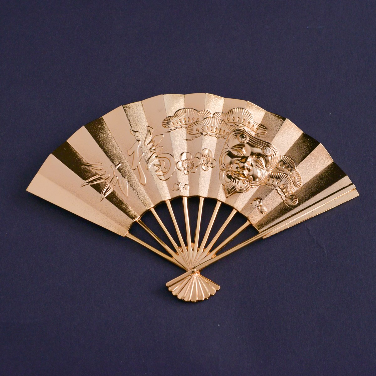 送料無料】 吉祥寿恵広 ゴールド 純金メッキ / 置物 幸運 風水 縁起物