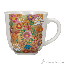 九谷焼 獅子 盛 6.5号 赤絵 金彩 置物 風水 幸運 九谷焼 九谷焼 獅子