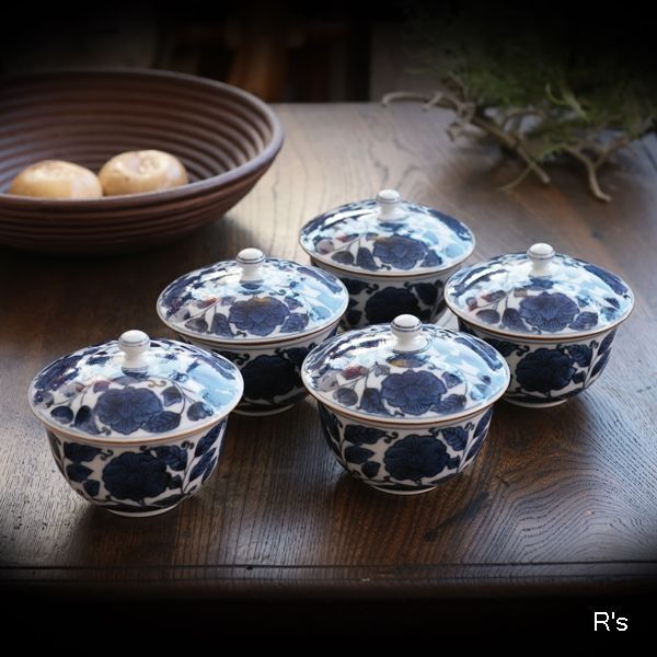 加藤 利昌 清水焼 京焼 染付祥瑞湯呑｜