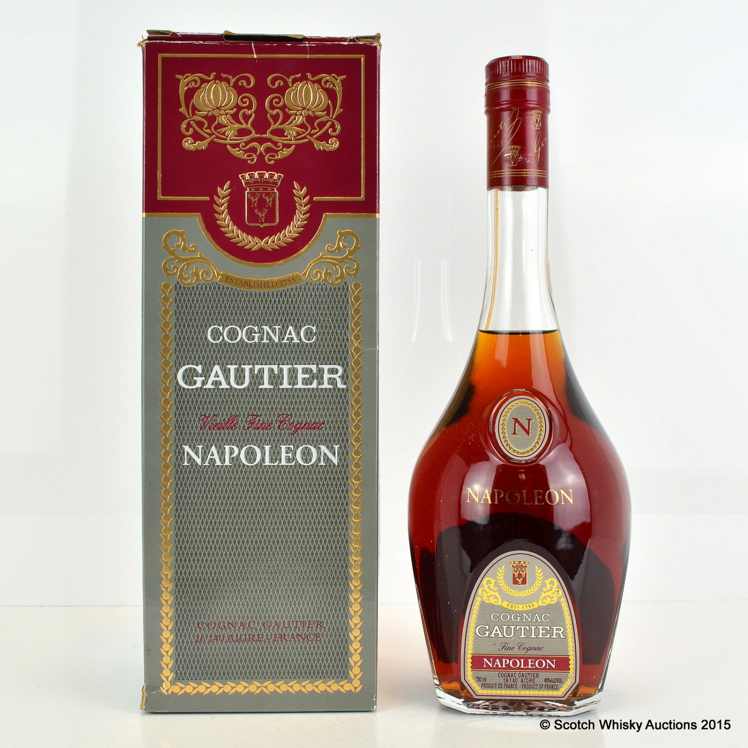 ブランデー Napoleon COGNAC GAUTIER 40GL Gautier Napoléon Cognac