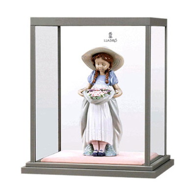 リヤドロ 人形ケースガラスケース【希少な3点入れ】