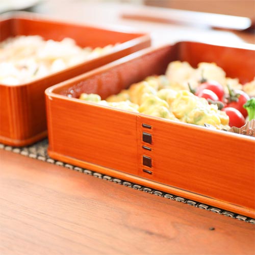 飛騨春慶 福壽漆器店 渕丸三段重 伝統工芸品 木製 お重箱 | MUKU工房