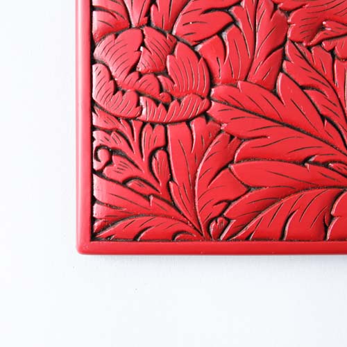 村上木彫堆朱 藤井漆工 はがき入れ 伝統工芸品 木製 小物入れ | MUKU工房