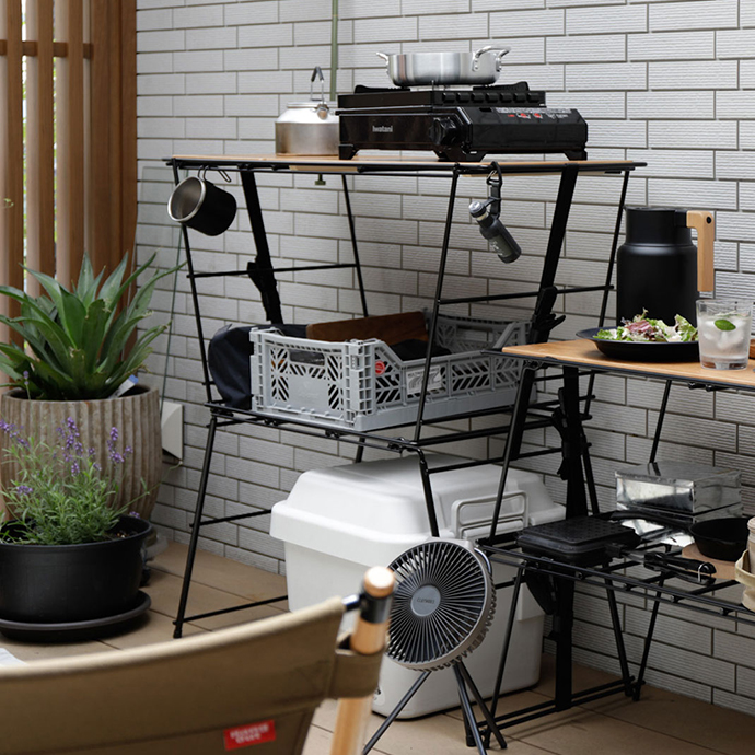 g2729]Crank Cooking Table アウトドア用品 | 家具・インテリア通販は