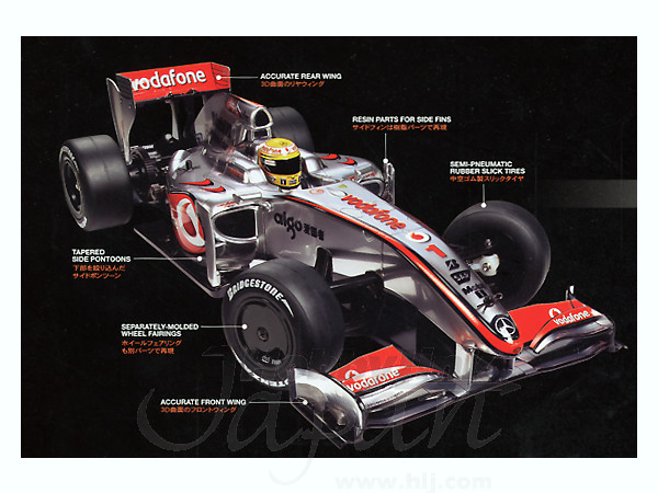 f103 1/10 ラジコン マクラーレン mp4/4 +ヘルメット f103 1/10