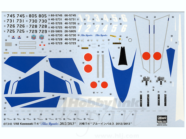1/48 川崎 T-4 ブルーインパルス 2012/2013 | HLJ.co.jp