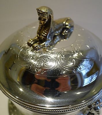 Antique Magnificent English Silver Plated Biscuit Box by Mappin